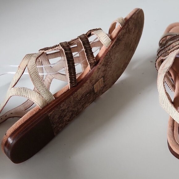 HOUSE OF HARLOW 1960 | Aggie Beaded Sandals Pink Cream Sz 37.5 - Picture 8 of 8